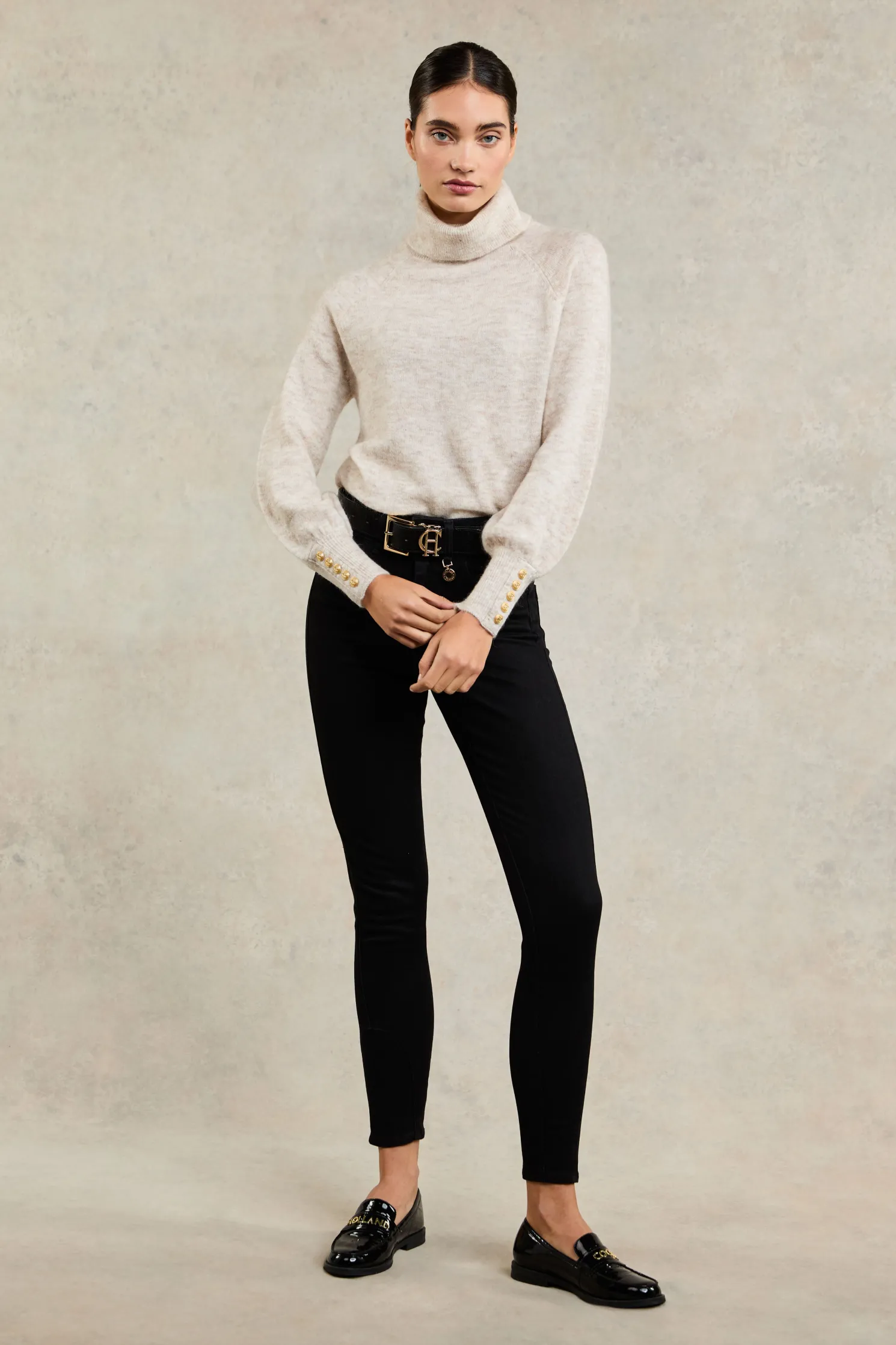 5 Pocket Jodhpur Jean (Black)