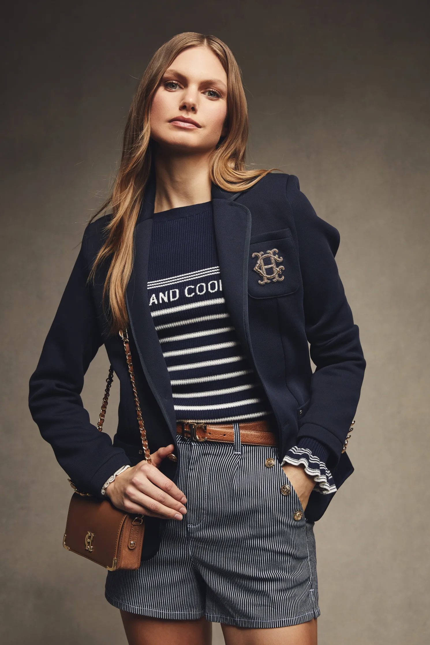 Amoria Short (Ticking Stripe)