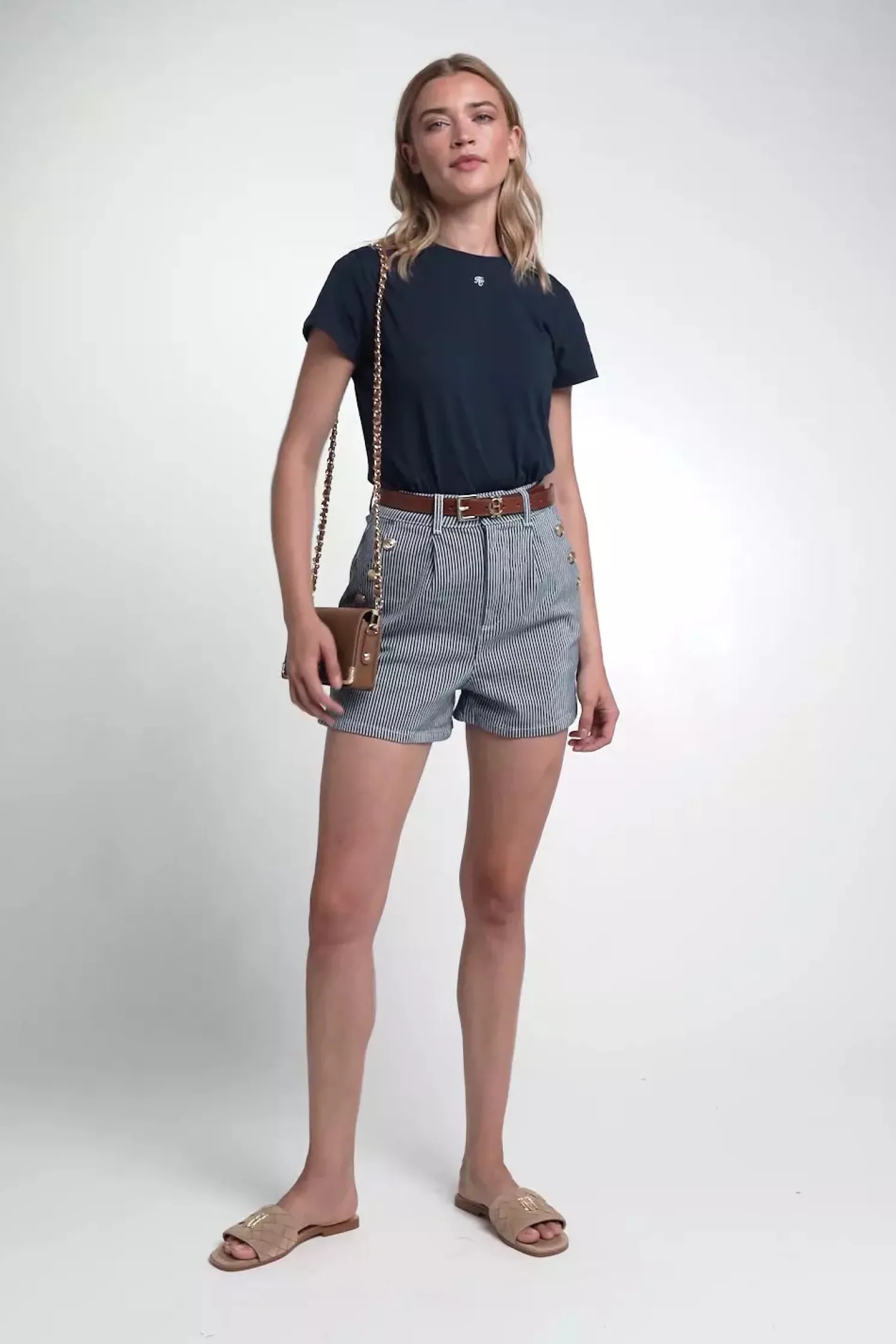 Amoria Short (Ticking Stripe)