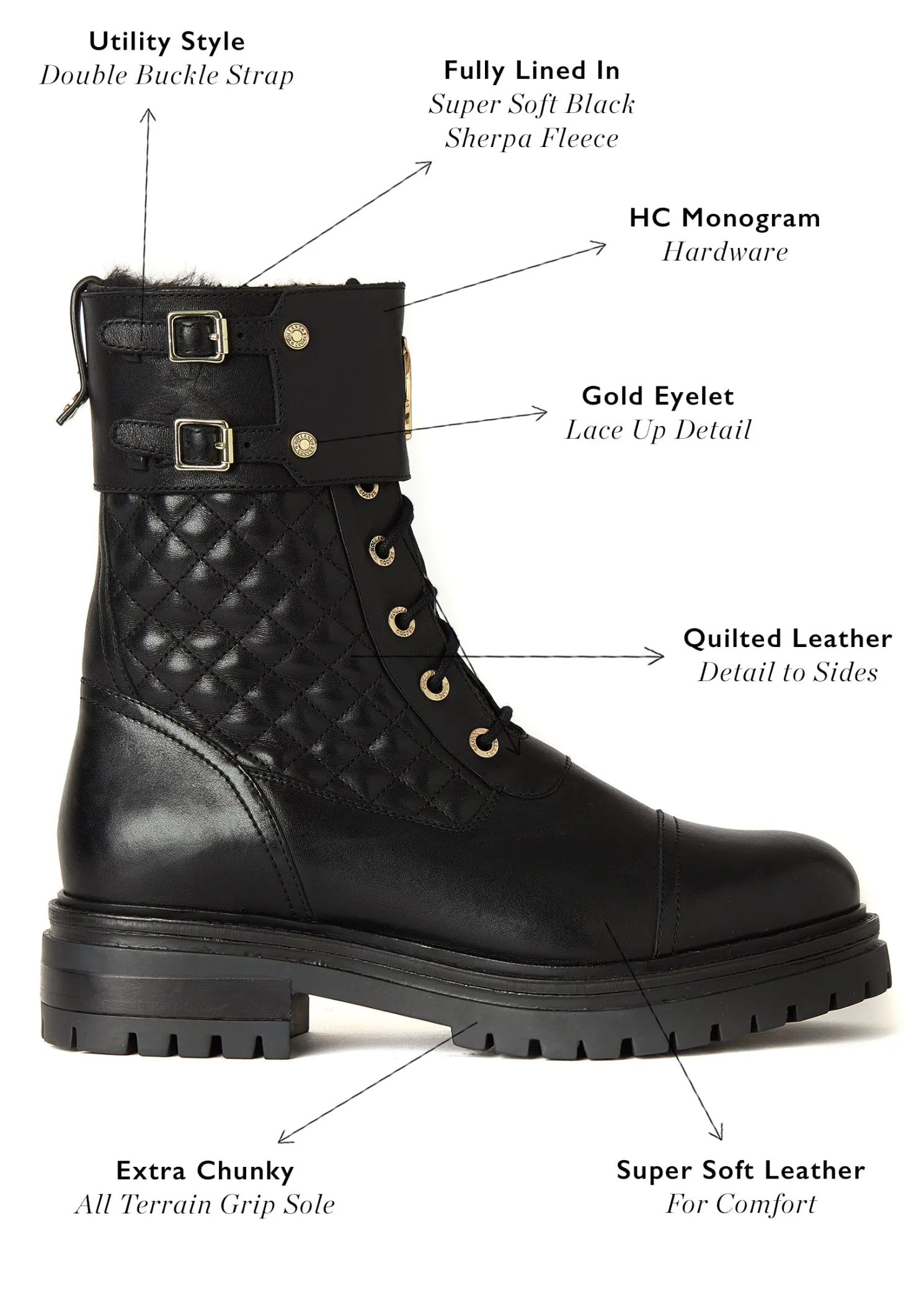 Camden Biker Boot (Black)
