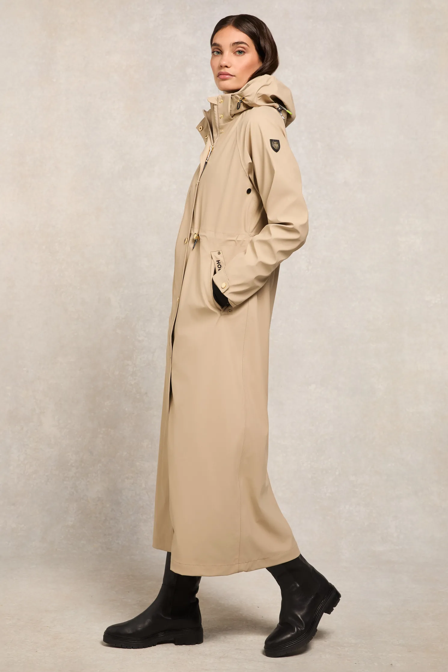 Chartwell Longline Rain Parka (Stone)