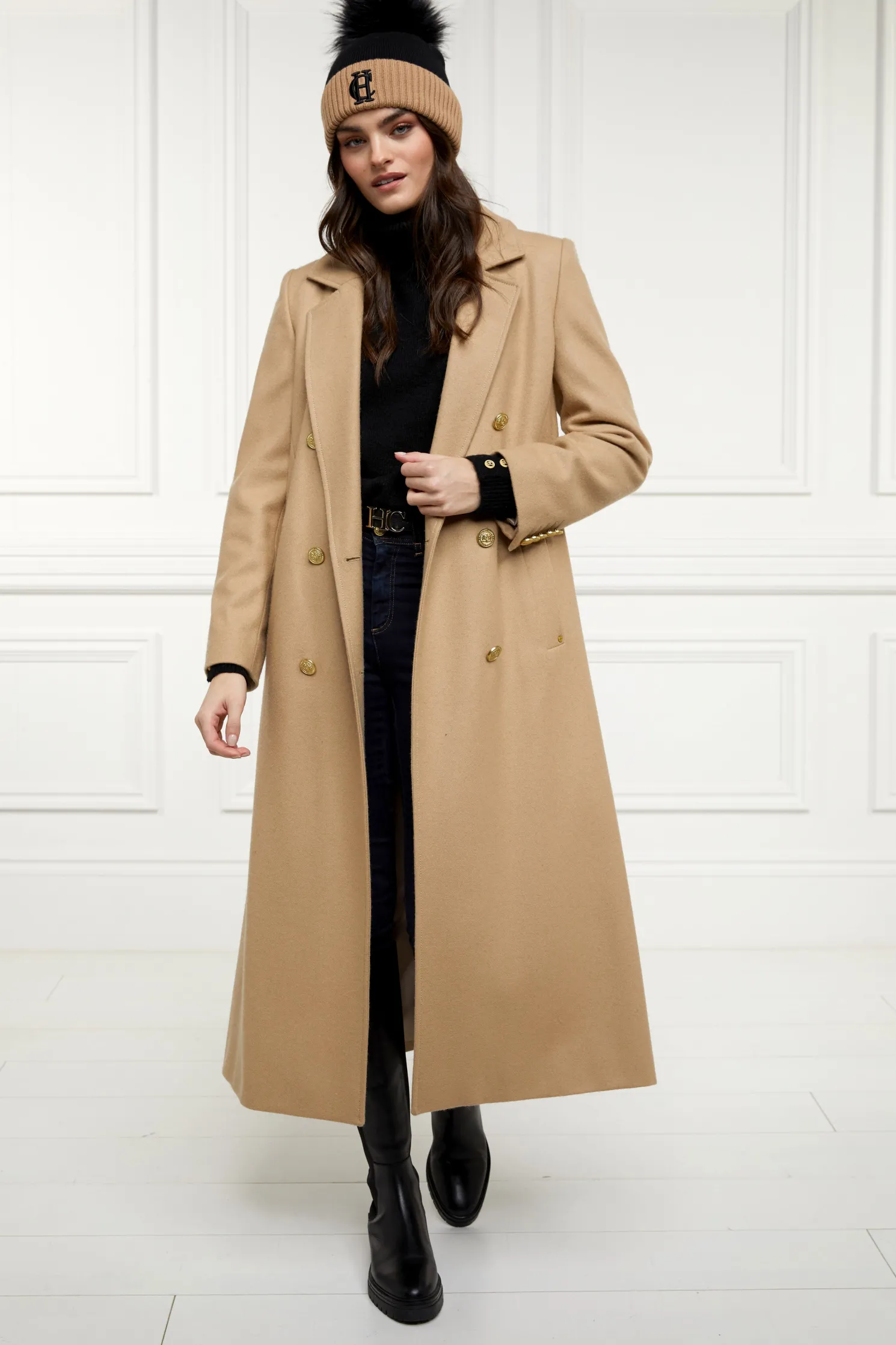 Chelsea Merino Bobble Hat (Black)