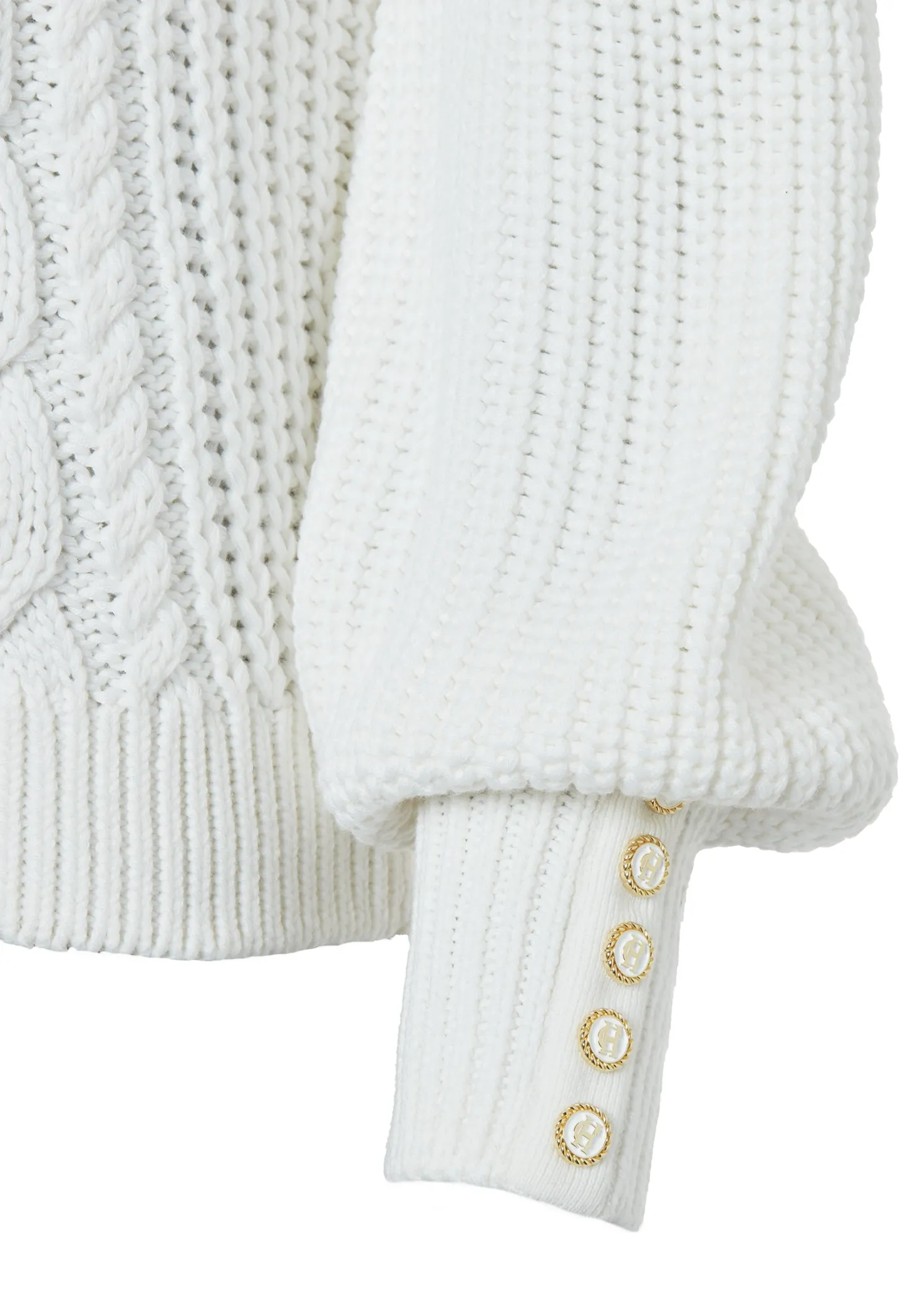 Corded Roll Neck Knit (Natural)