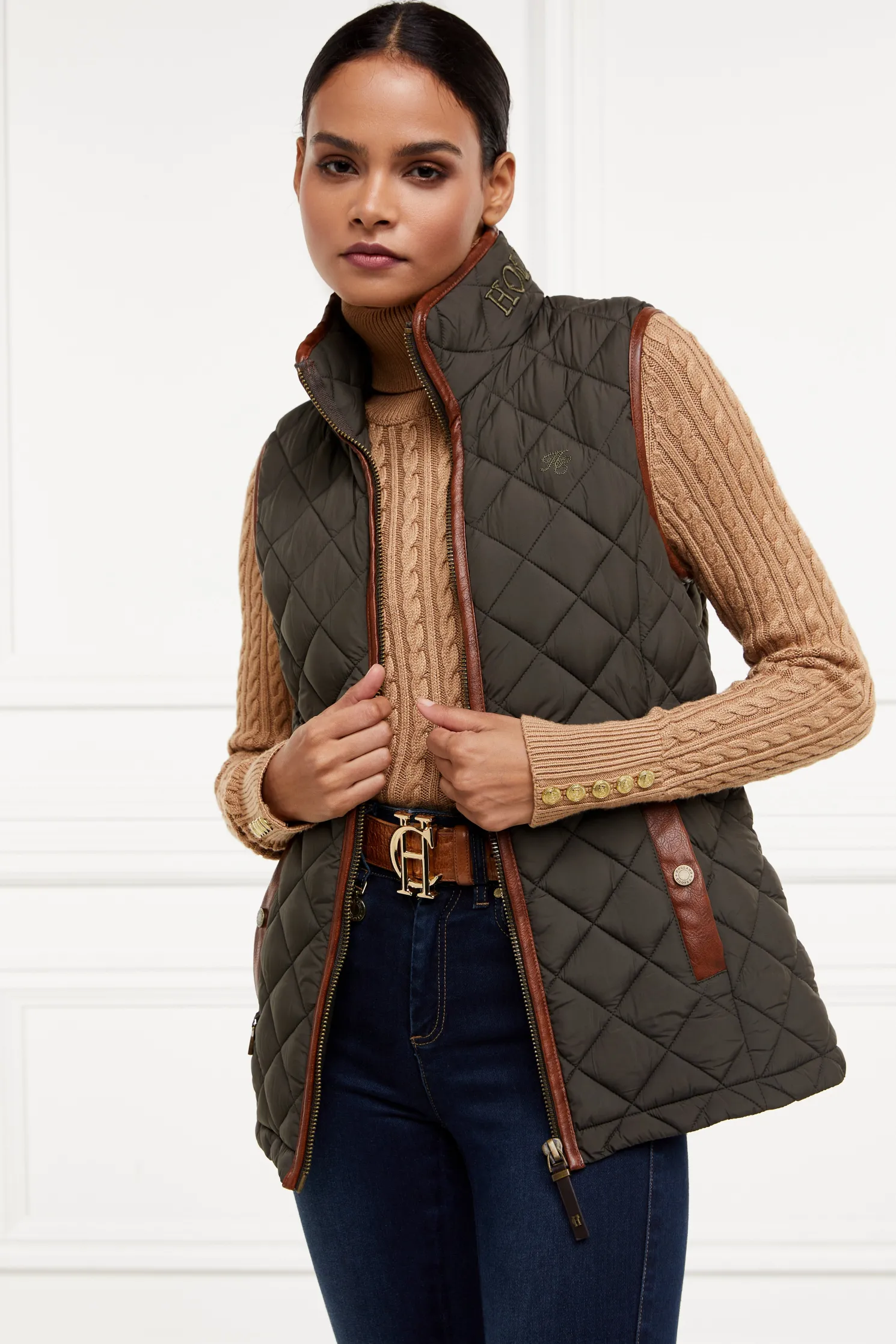 Country Quilted Gilet (Heritage Khaki)