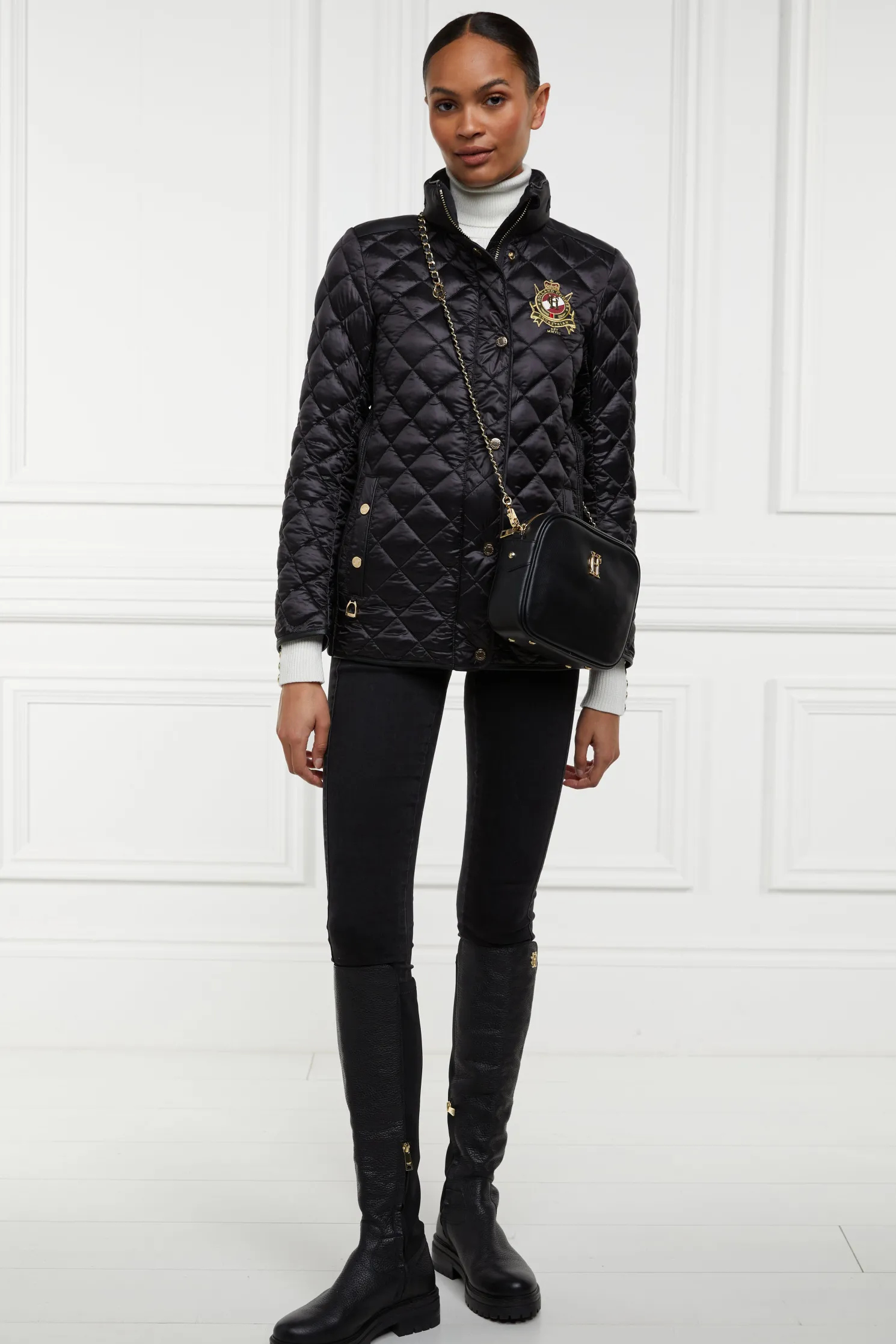 Diamond Quilt Classic Jacket (Black)