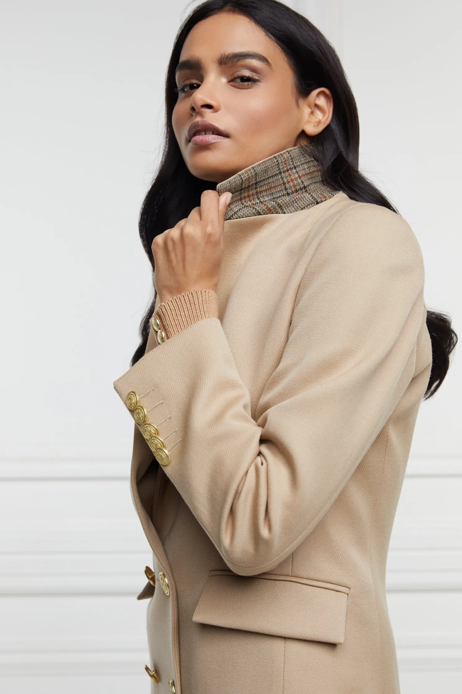 Double Breasted Blazer (Camel Twill)