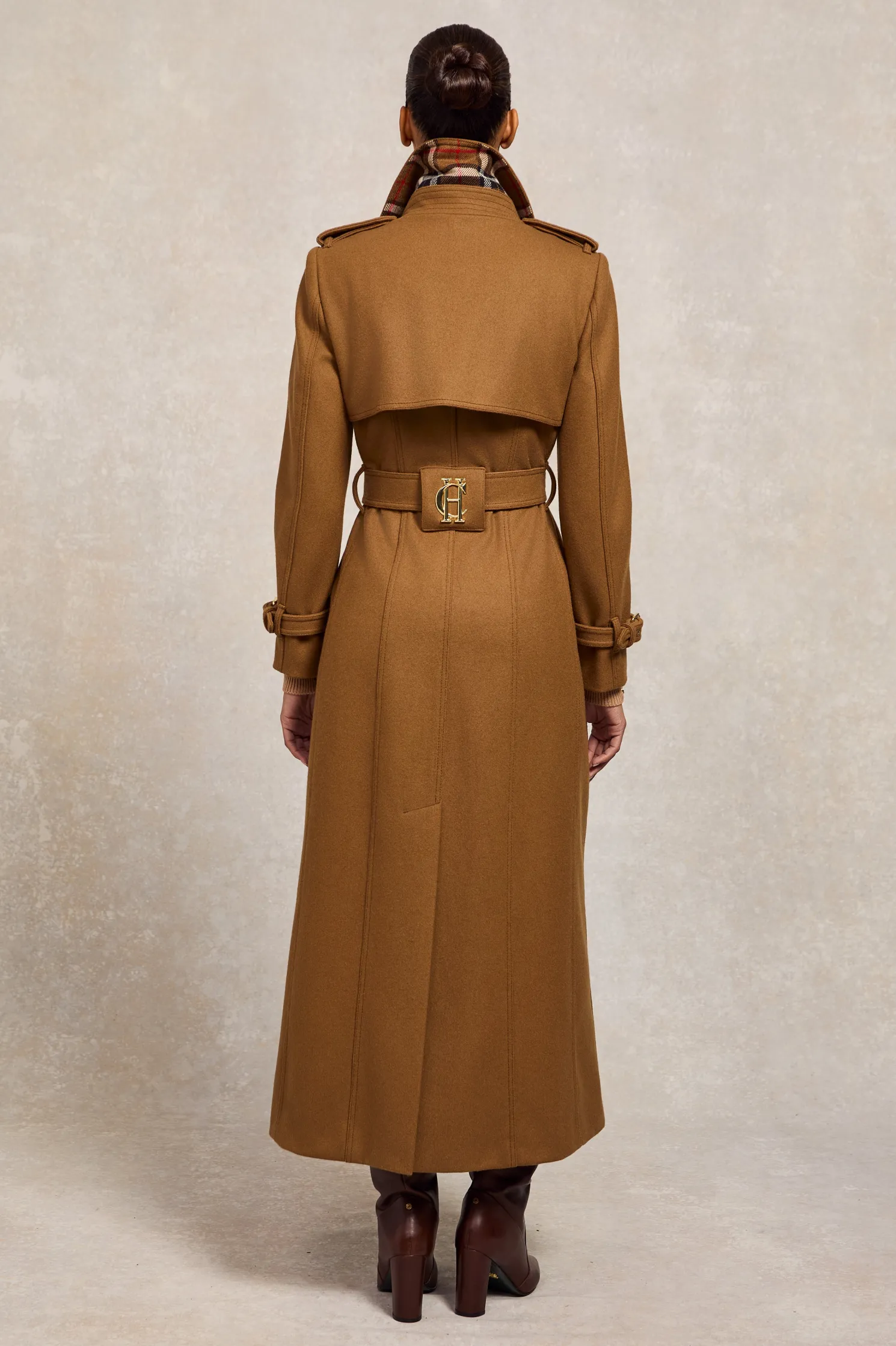 Full Length Chelsea Trench Coat (Dark Camel)