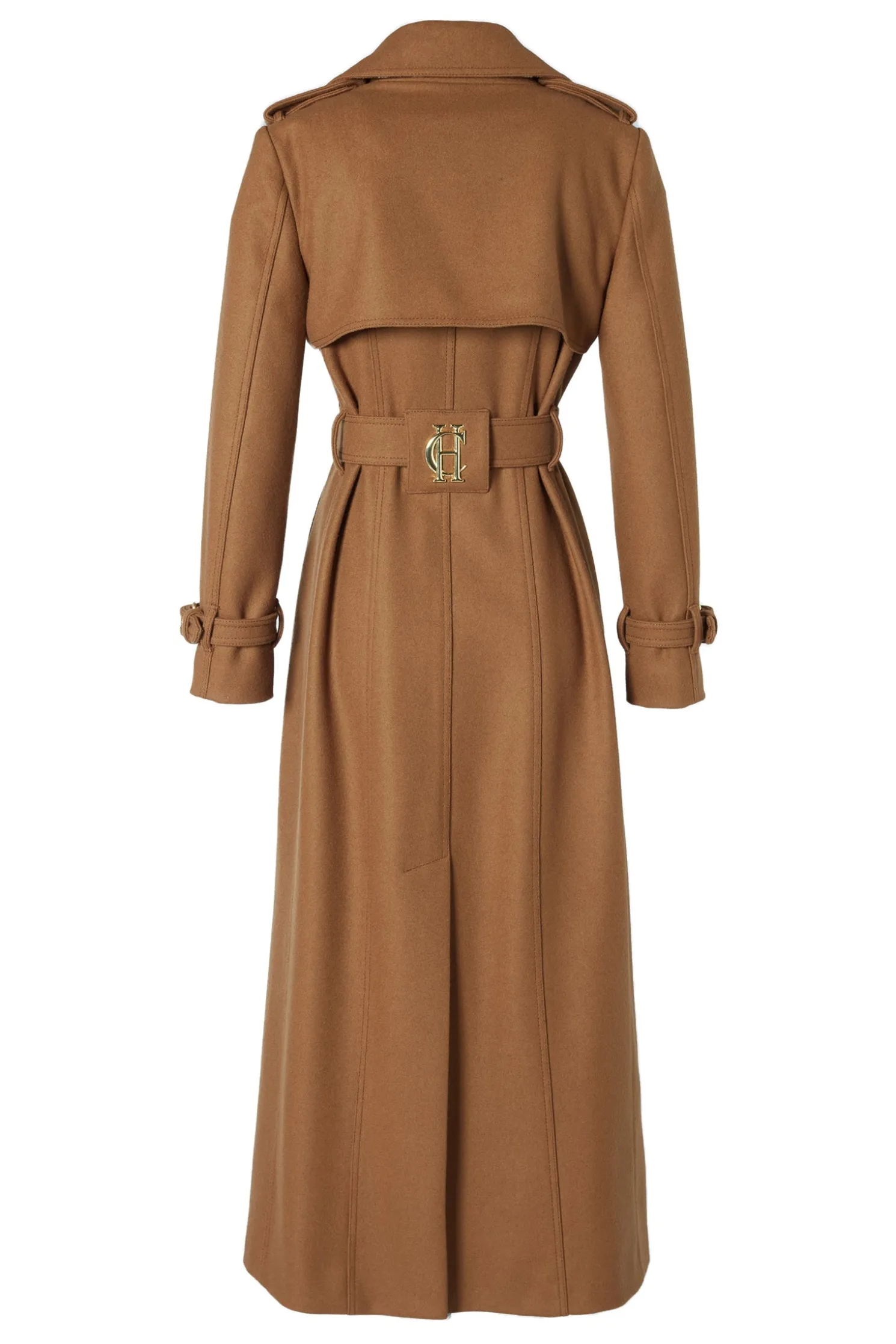 Full Length Chelsea Trench Coat (Dark Camel)