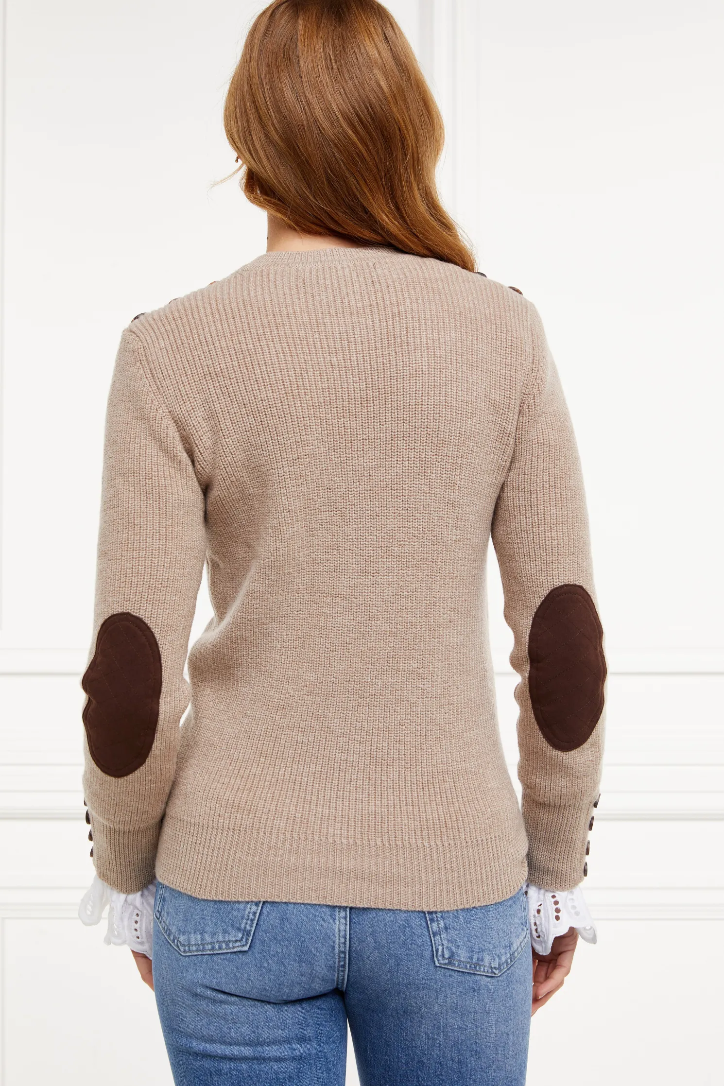 Heritage Crew Neck Knit (Latte Marl)
