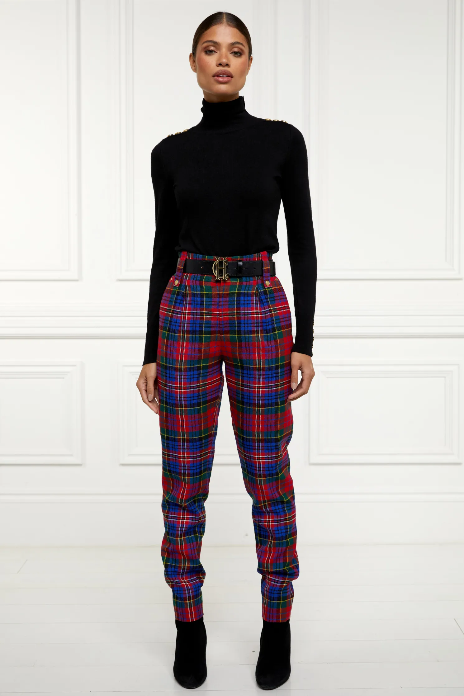 High Waisted Peg Trouser (Macpherson)