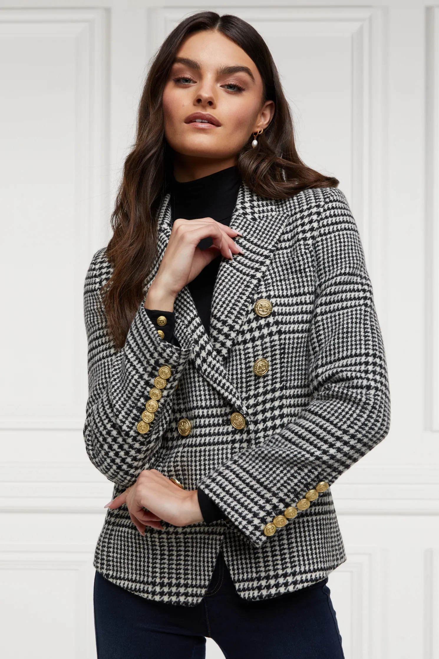 Knightsbridge Blazer (Large Scale Prince Of Wales Mono)