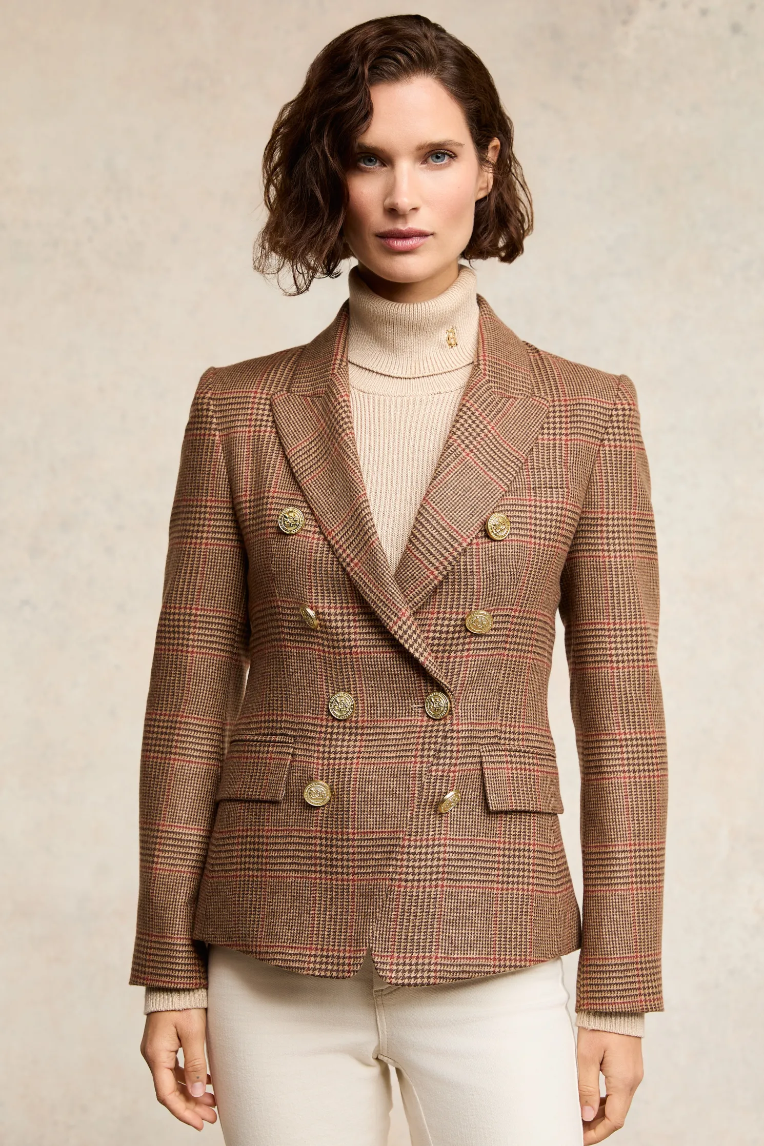 Knightsbridge Blazer (Clarence Check Merlot)