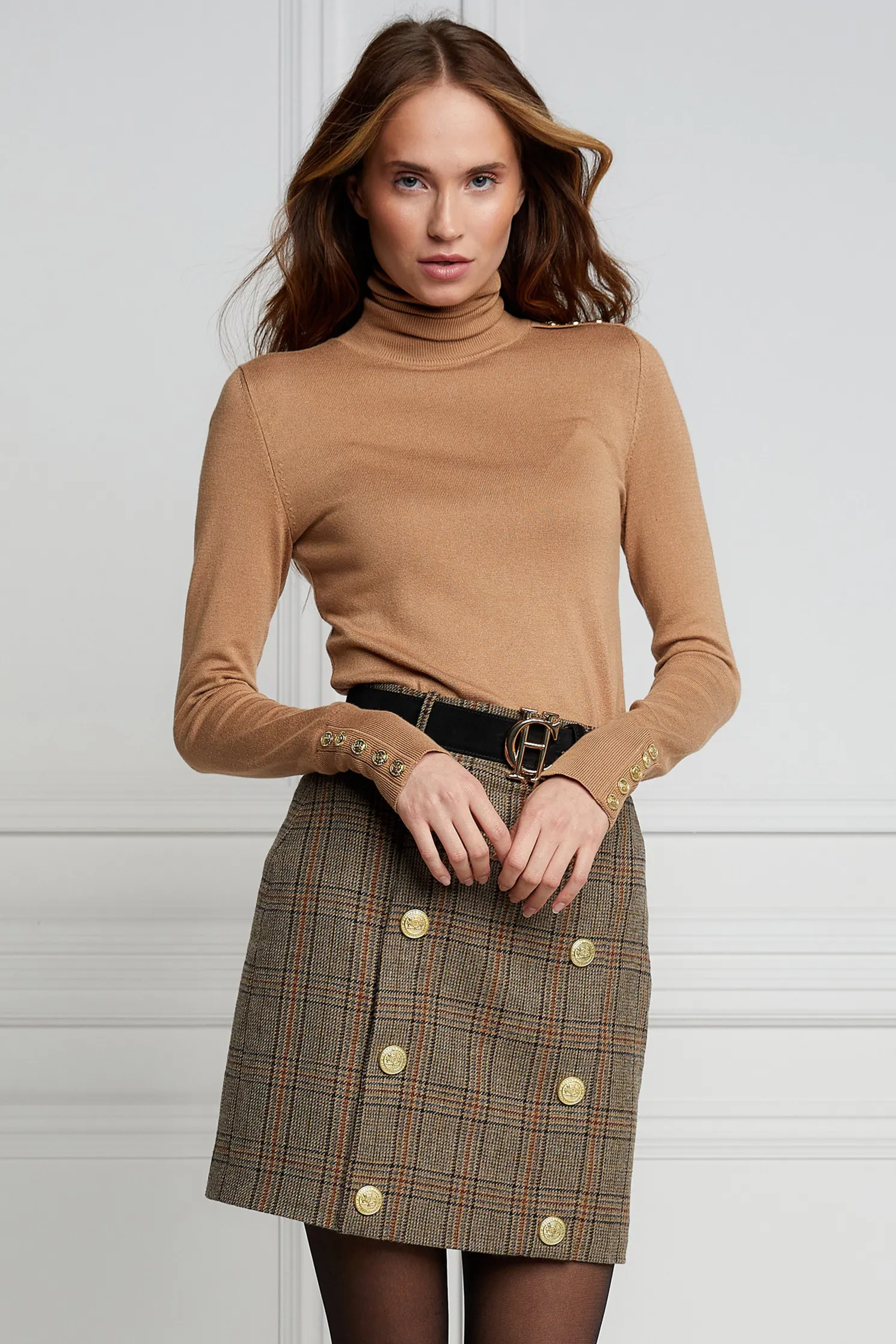 Knightsbridge Skirt (Bourbon Tweed)