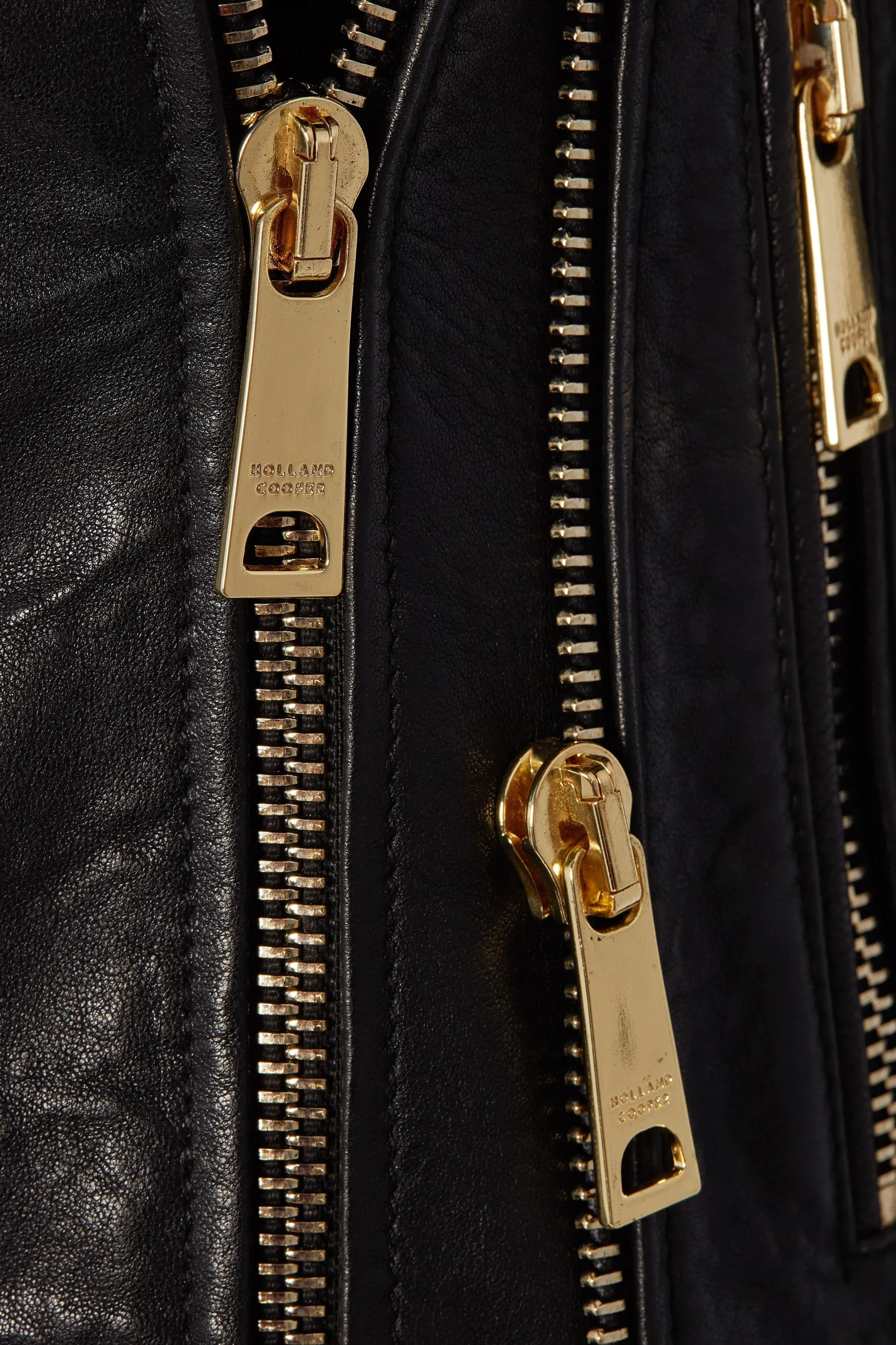 Leather Biker Jacket (Black)