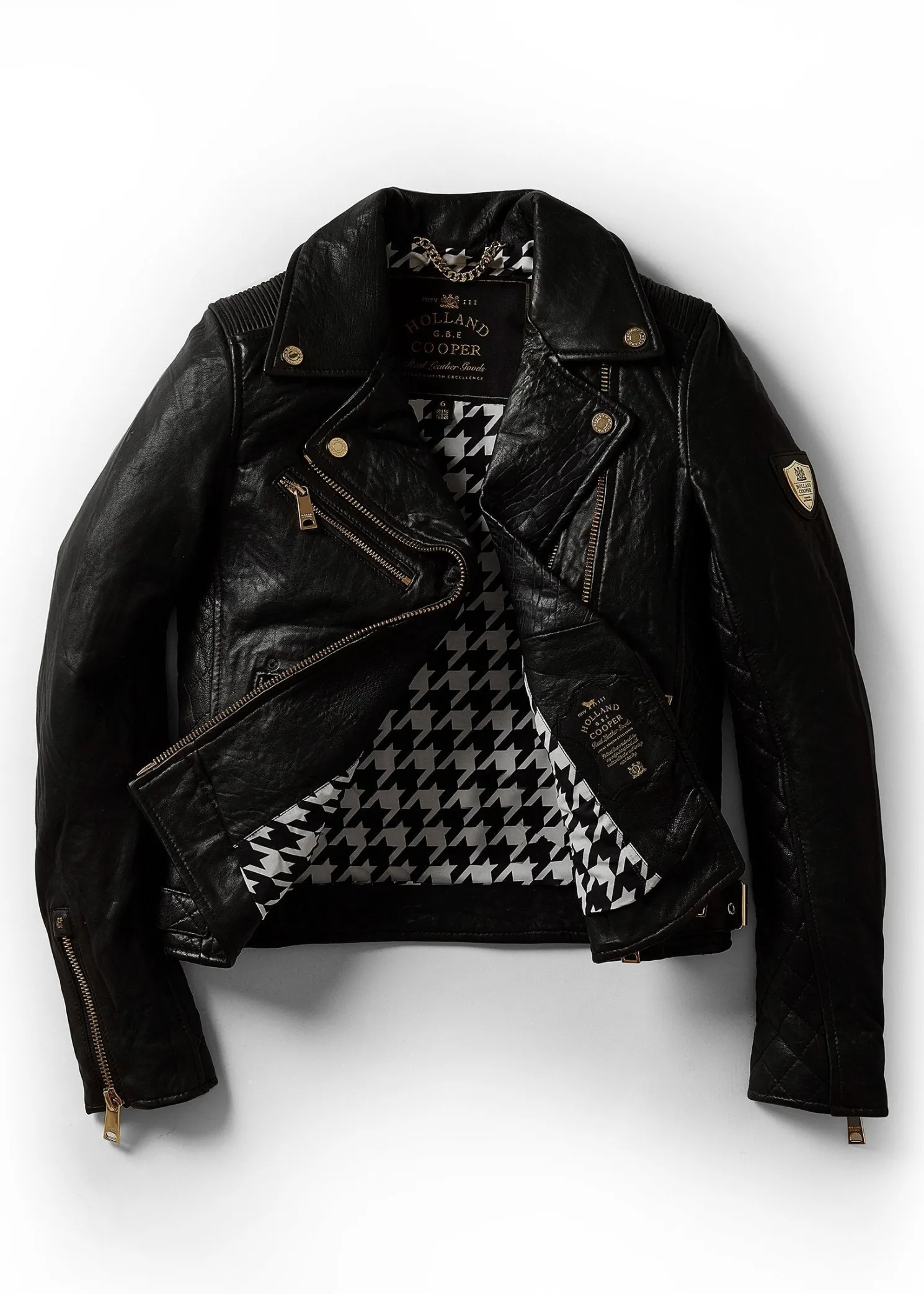 Leather Biker Jacket (Black)