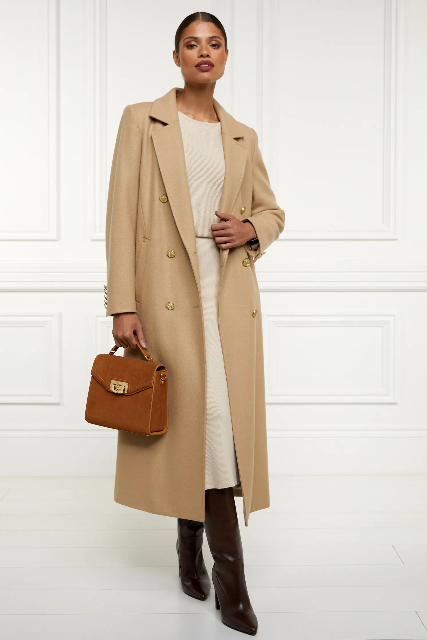 Leyla Knitted Skirt (Oatmeal)