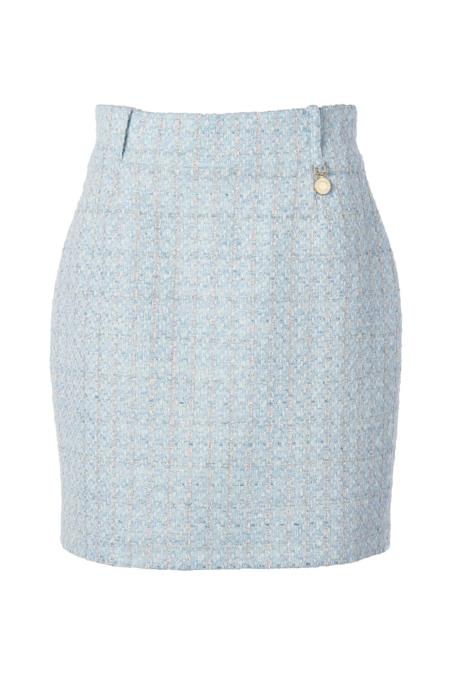Regency Skirt (Sky Blue Boucle)
