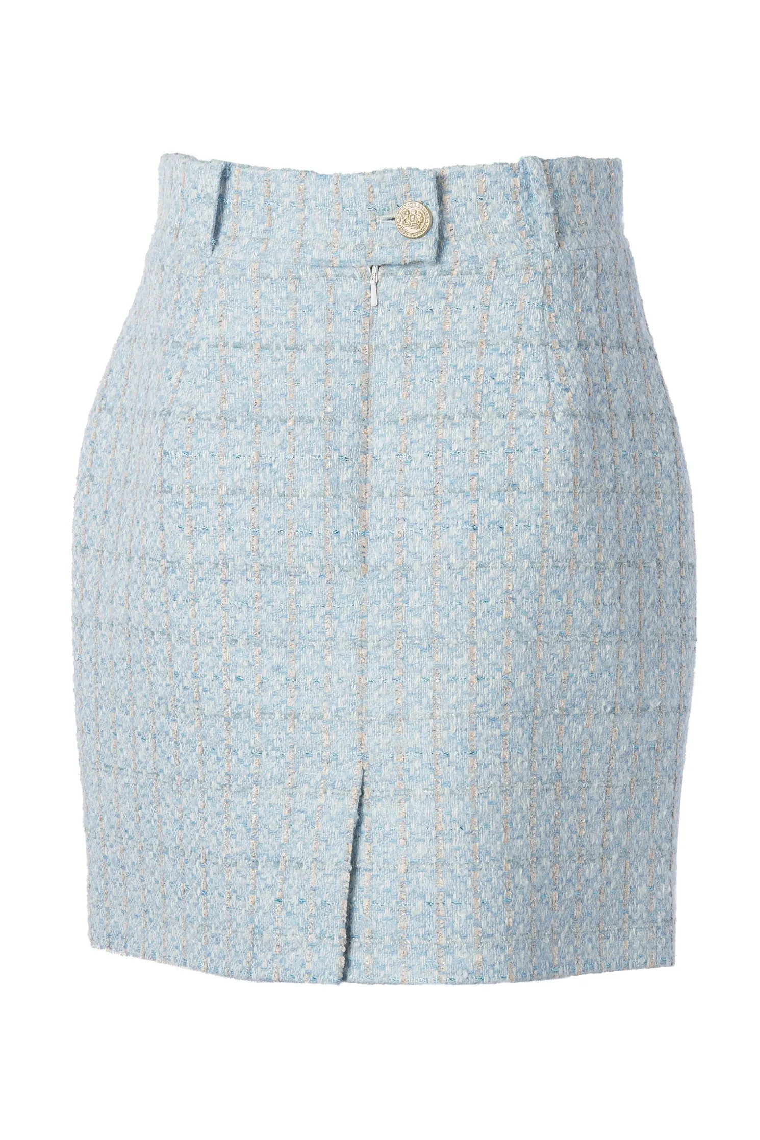 Regency Skirt (Sky Blue Boucle)