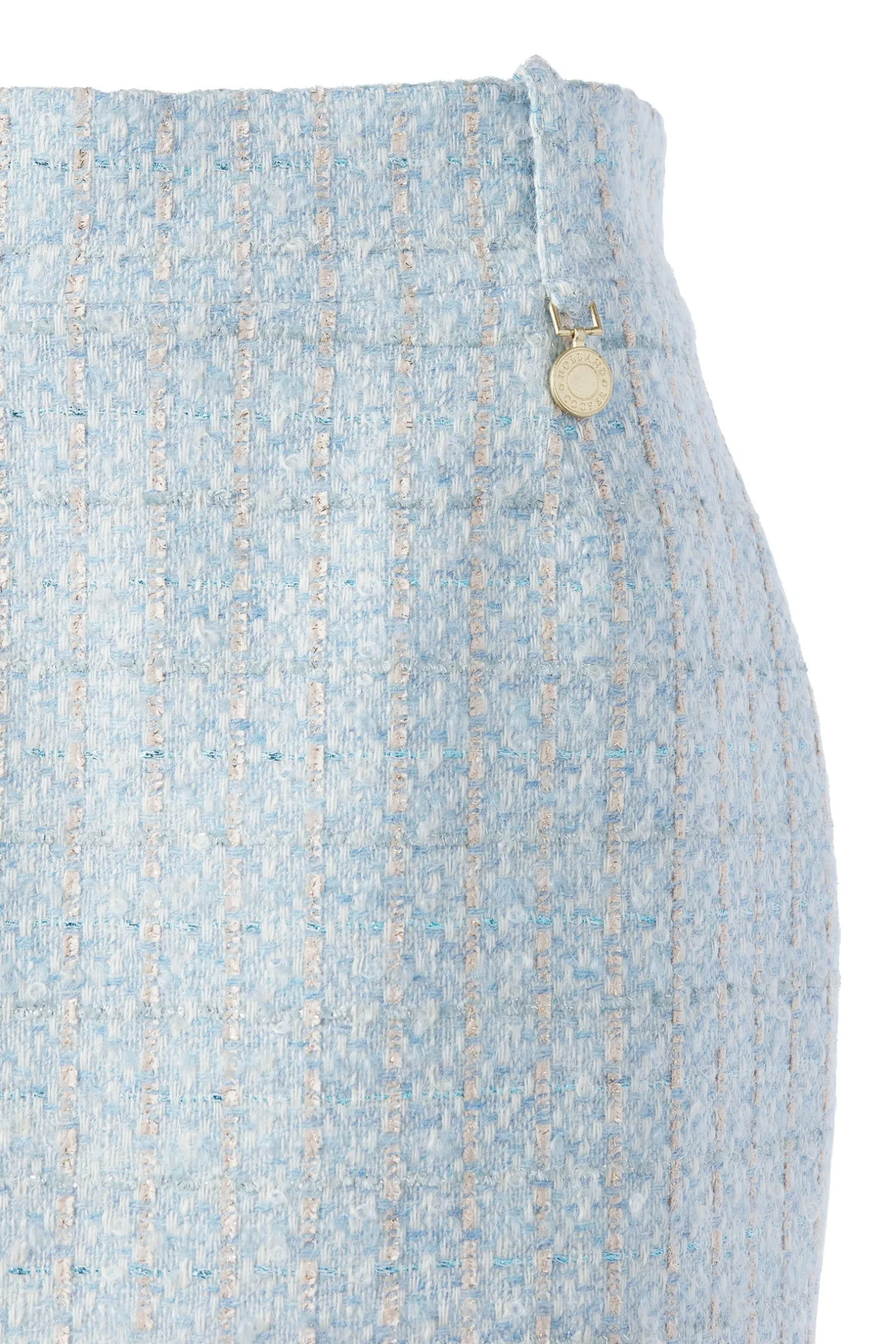 Regency Skirt (Sky Blue Boucle)