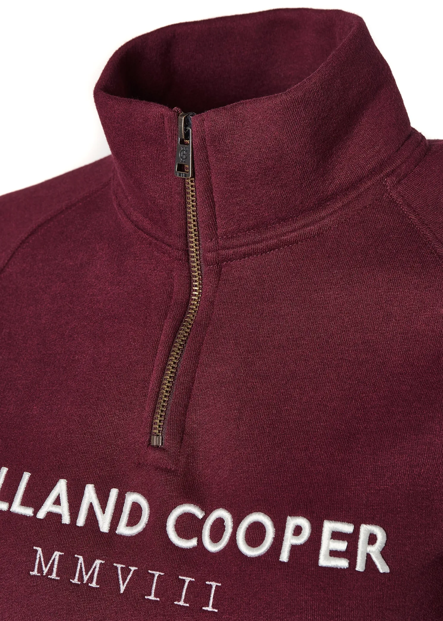 Sporting Heritage Zip Henley (Merlot)
