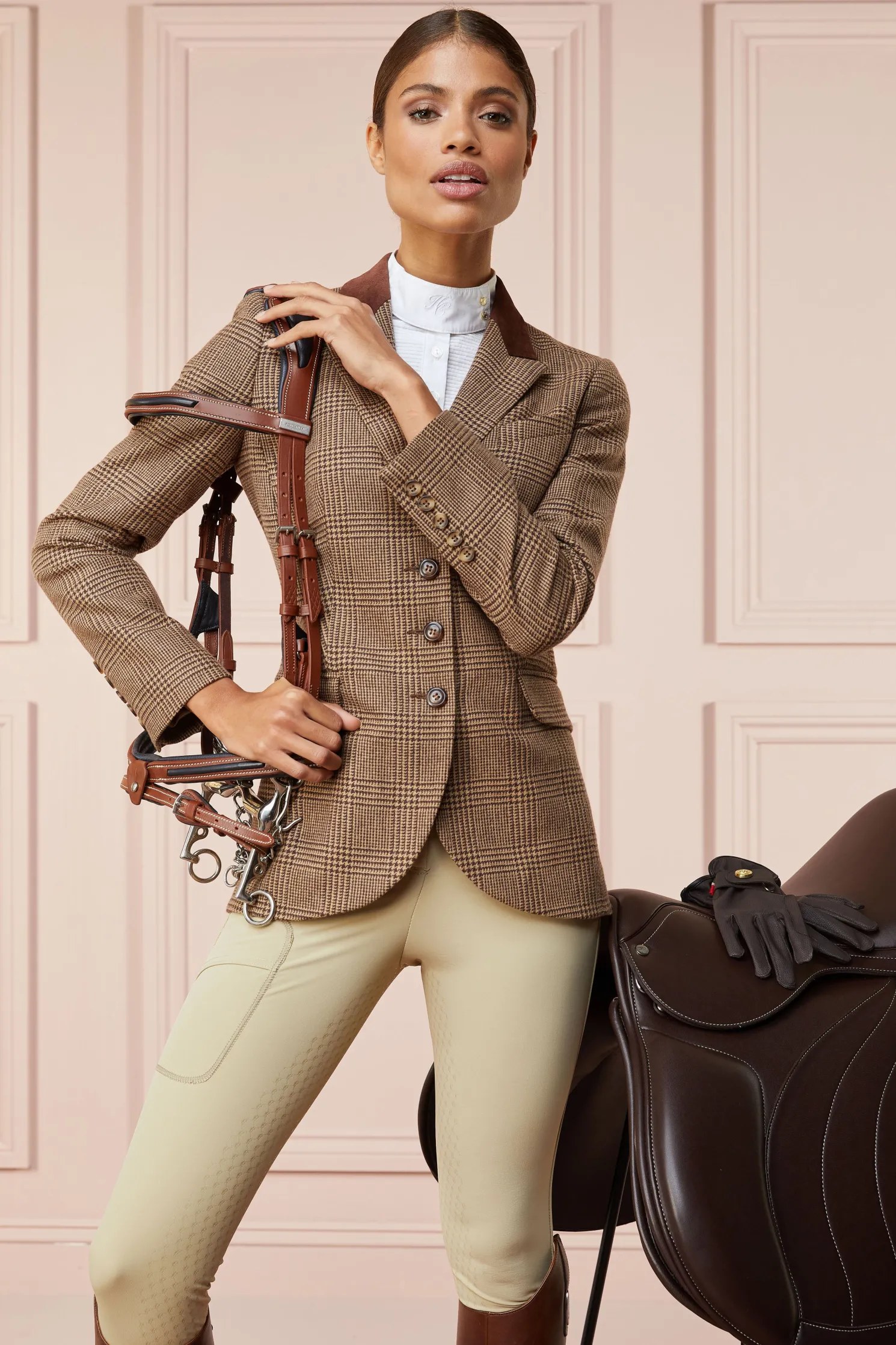 Tweed Riding Jacket (Tawny Brown)