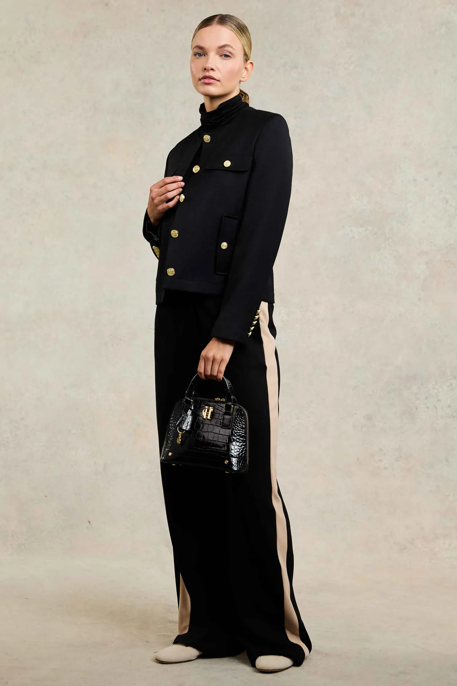 Wide Leg Pant (Black)